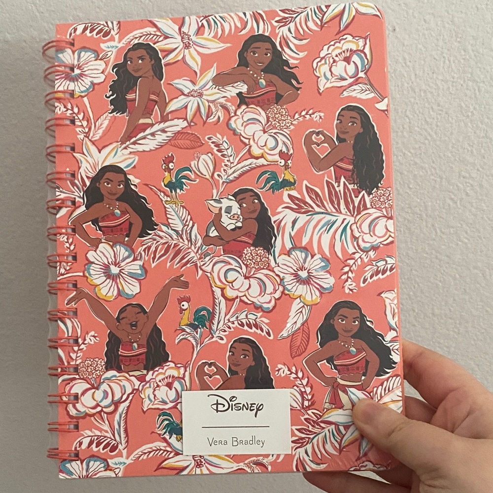 Vera Bradley Disney Coral Moana Notebook